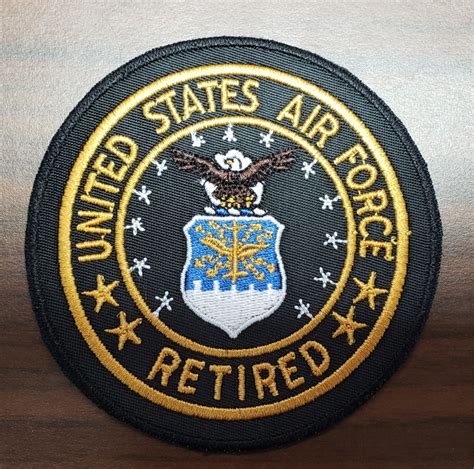 Us Veterans Air Force Retired 3 Patch