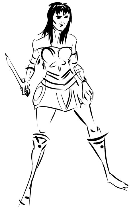 xena warrior princess coloring pages sketch coloring page