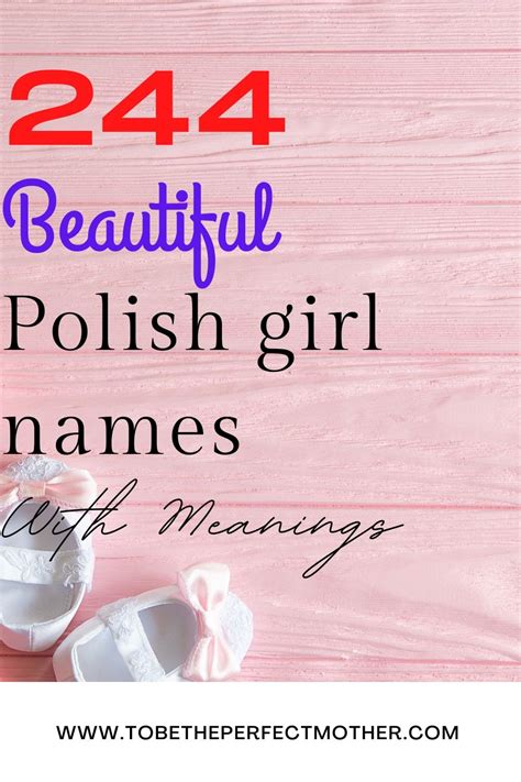 a list of 244 polish girl names with meanings artofit