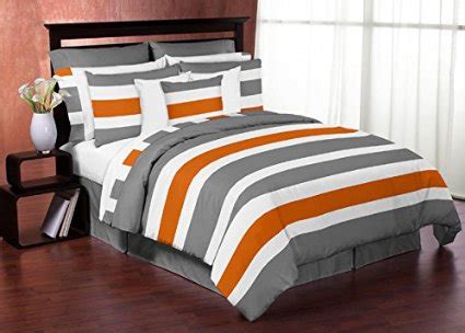 This collection of bedding sets has been thoughtfully put together to give you the perfect combination of comfort, durability and style. Orange and Grey Bedding Sets