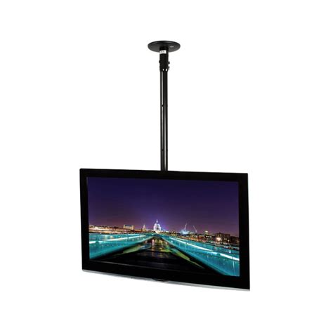 Ceiling tv mounts for flat screen holders solve an array of problems when laying out digital advertising stations for a variety of businesses. B-Tech Flat Screen TV Ceiling Mount - 0.75m Pole Black ...
