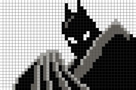 Batman Pixel Art | Pixel art, Pixel art characters, Pixel art grid