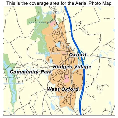 Aerial Photography Map Of Oxford Ma Massachusetts