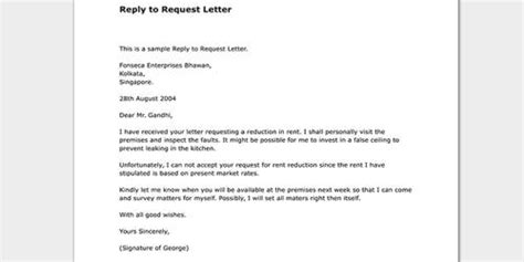 Negative Business Letter Sample