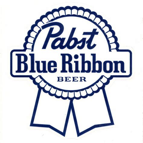 Pbr Beer Logo Clear Sticker