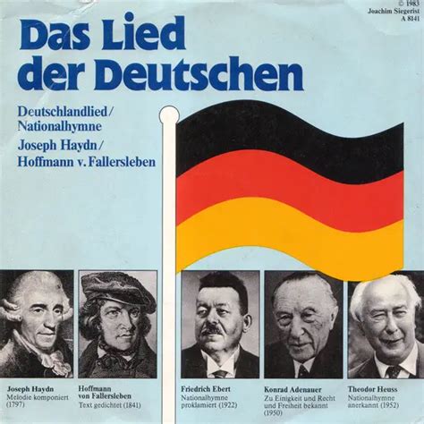 Das Lied Der Deutschen Deutschlandlied Nationalhymne De Joseph