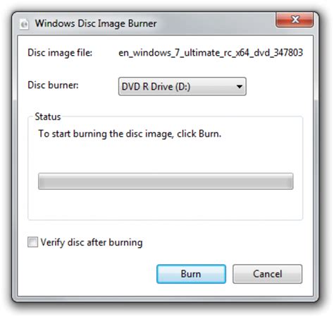 How To Burn Iso Image In Windows 7