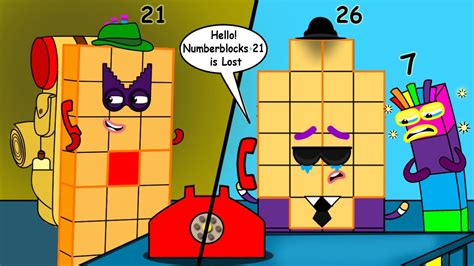 Numberblocks 21 Pretend Is Lost Her Friends 7 And 26 Are Sad Numberblocks Fanmade Coloring