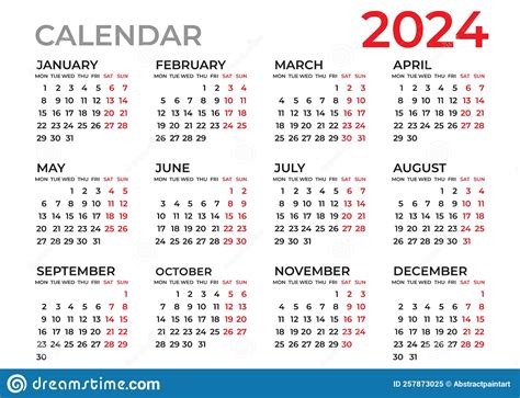 Calendar 2024 Template Planner 2024 Year Wall Calendar 2024 Template
