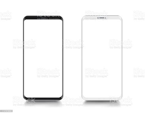 Smartphone Mobile Phone Template Telephone Realistic Vector