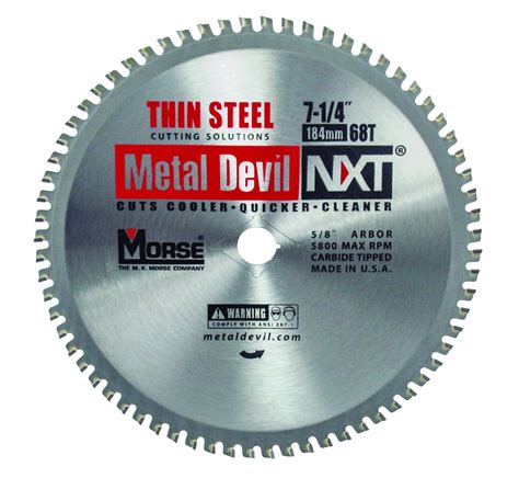 Mk Morse Csm72568ntsc Metal Devil Thin Steel Cutting Circular Saw Blade