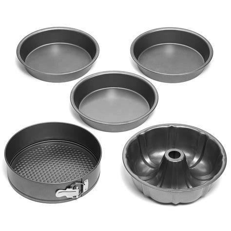 Maybe you would like to learn more about one of these? Elite Bakeware 5 Piece Nonstick Cake Pans Set with 9 Inch ...