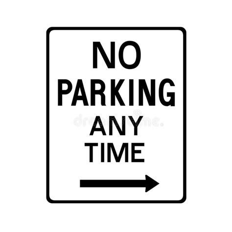 No Parking Anytime Sign Stock Illustrations 24 No Parking Anytime