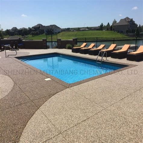 Expert Outdoor Pool Deck With Epoxy Bonded Stone Ccs Mn Vlrengbr