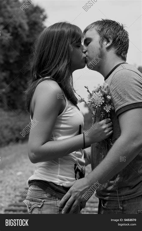 Couple Kissing On Image And Photo Free Trial Bigstock