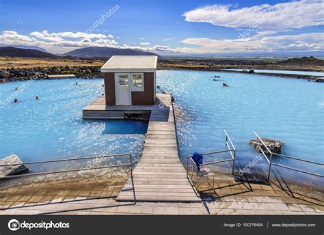 The Myvatn Nature Baths Natural Bathing Site Iceland Stock Editorial