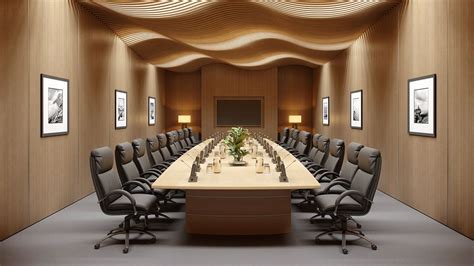 Commercial Renders 1 Cgi On Behance Meeting Room Design Executive