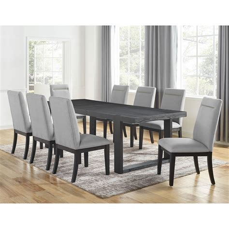 9 piece kitchen dining set wooden dining table chairs. Prime Yves Contemporary 9-Piece Table and Chair Set ...