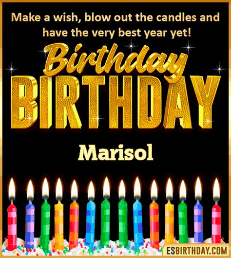 Happy Birthday Marisol  🎂 Images Animated Wishes 28 S