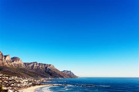 Cape Towns Atlantic Seaboard And Twelve Apostles On Summers Day Stock