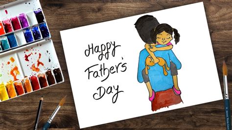 For example, this father's day card template mixes different fonts to give the design a playful your accent colors should contrast with the rest of the color scheme and draw the eye to specific parts of. How to draw Father's Day | father and daughter - YouTube