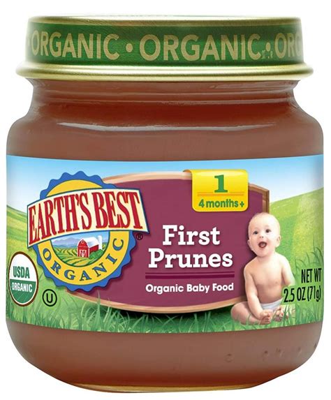 At this stage, your baby is likely still getting most of their nutrients from breast milk or formula. Organic Baby Food, Prunes, Stage 1 | Organic baby food ...