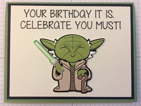 Clean Yoda Birthday Card Ideal Happy Birthday