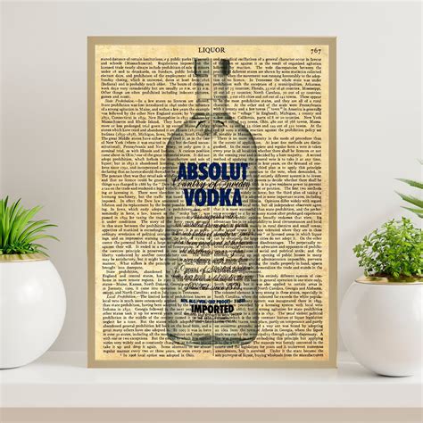 Absolut Vodka Vodka Art Print Vodka Liquor Art Print Etsy