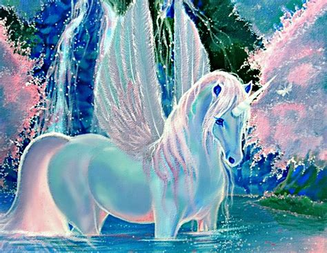 Pegasus And Unicorn Fabelwesen Kunst Fabelwesen Wesen
