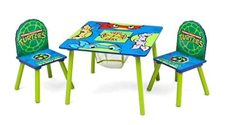 Vintage teenage mutant ninja turtles table cover. Kids Table Chair Set with Storage Nickelodeon Ninja ...