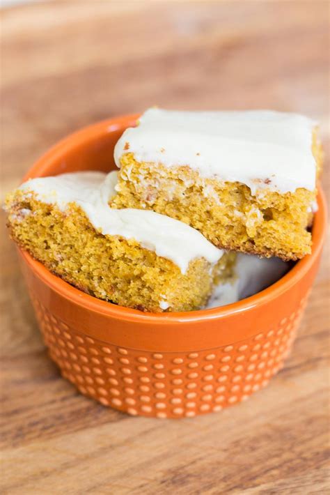 These pumpkin bars recipe are the perfect healthy fall dessert! Diabetic Pumpkin Bars Recipe / 20 Easy Bar Cookie Recipes for Bake Sales, Potlucks, and ...