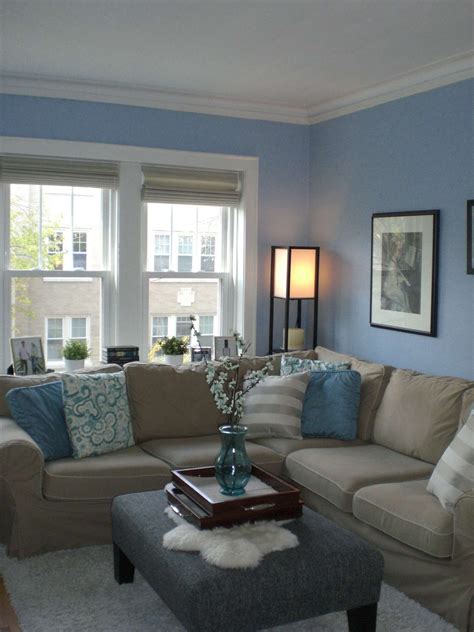 Brown And Blue Color Scheme Living Room Thegouchereye