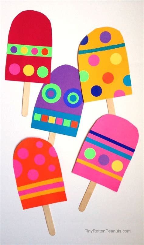 Giant Paper Popsicle Craft We Love Easy Crafts That Remind Us Of