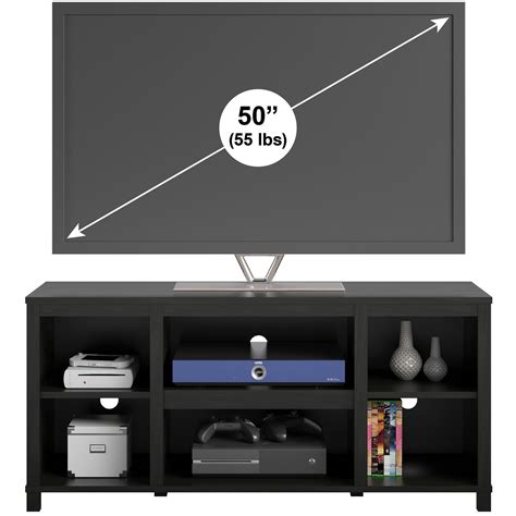 Mainstays Parsons Tv Stand For Tvs Up To 50 Black Oak