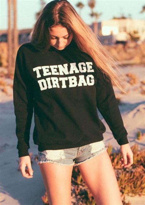 Teenage Dirtbag Crewneck Sweatshirt Cool Outfits Clothes Sweatshirts