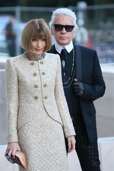 Photo Anna Wintour Et Karl Lagerfeld Inauguration De La Fondation