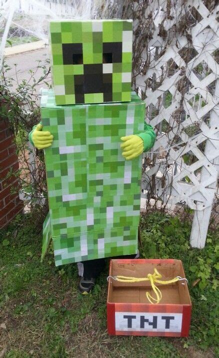 Creeper Minecraft Halloween Costume Diy