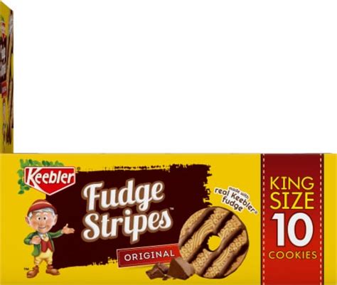 Keebler Original Fudge Stripes Cookies 10 Ct 475 Oz Qfc