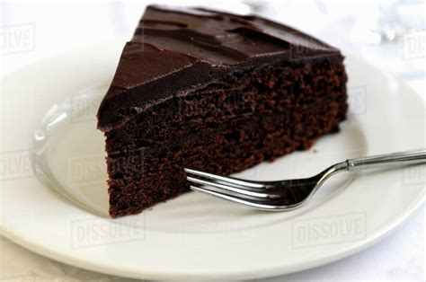 A Piece Of Chocolate Cake Stock Photo Dissolve