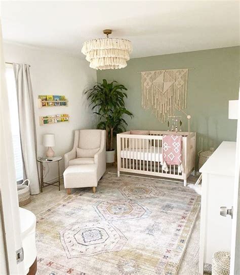 Boho Vibes All Day In This Soft And Serene Nursery Well Say It Out