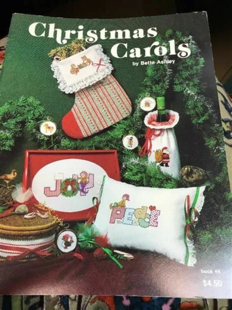 cross stitch pattern booklet christmas carols bette ashley 4 99 picclick