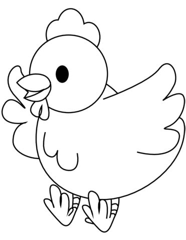 Cut, fold and stand up on display for the easter table or classroom! Chicken Flapping Wings coloring page | Free Printable ...