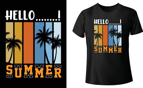 Hello Summer Summer T Shirt Design 22694091 Vector Art At Vecteezy