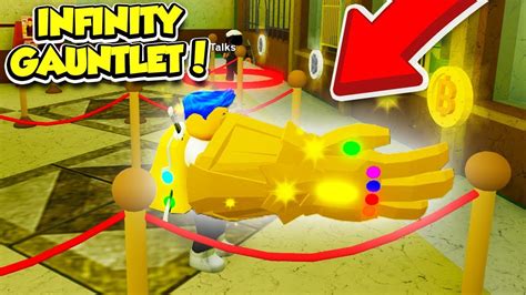 Using Thanos Infinity Gauntlet To Rob The Bank In Robbery Simulator