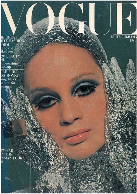 Vogue Covers From Christmas Past December 1966 Celia Hammond Fashion Magazine Cover