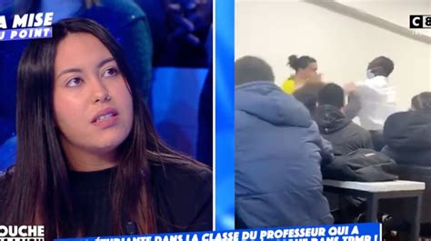 Un professeur frappe son élève sa camarade témoigne dans TPMP