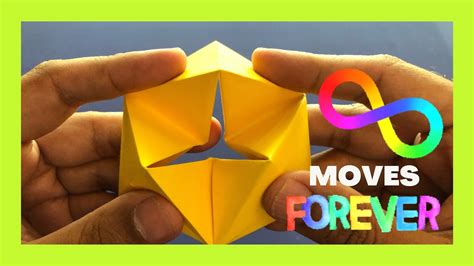 How To Make A Paper Moving Flexagon Easy Origami Youtube