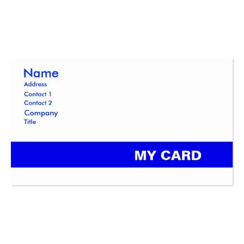 Product Line Card Template Word