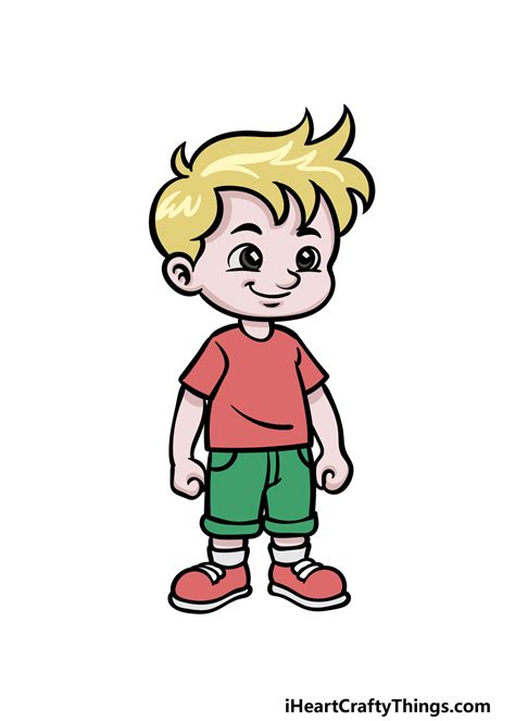 Cartoon Boy Drawing How To Draw A Cartoon Boy Step By Step 2023