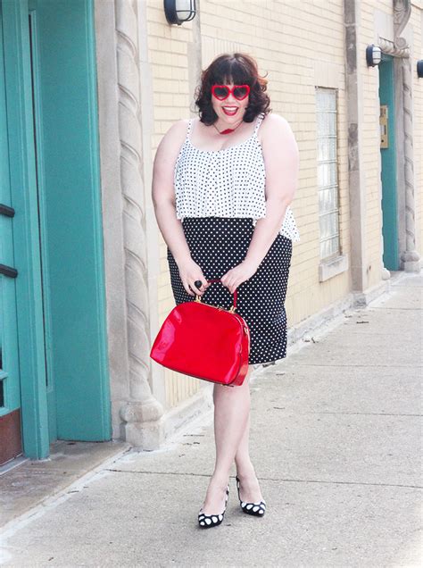 polka dot party in this asos plus size dress